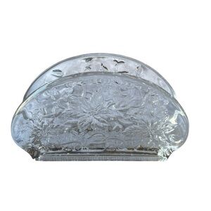 Princess House Clear Glass Napkin Holder